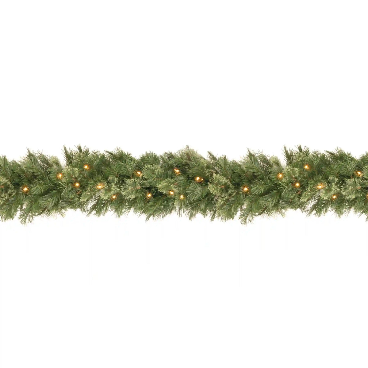 9 ft. Pre-Lit Wispy Willow Garland with Clear Lights, Plug-In